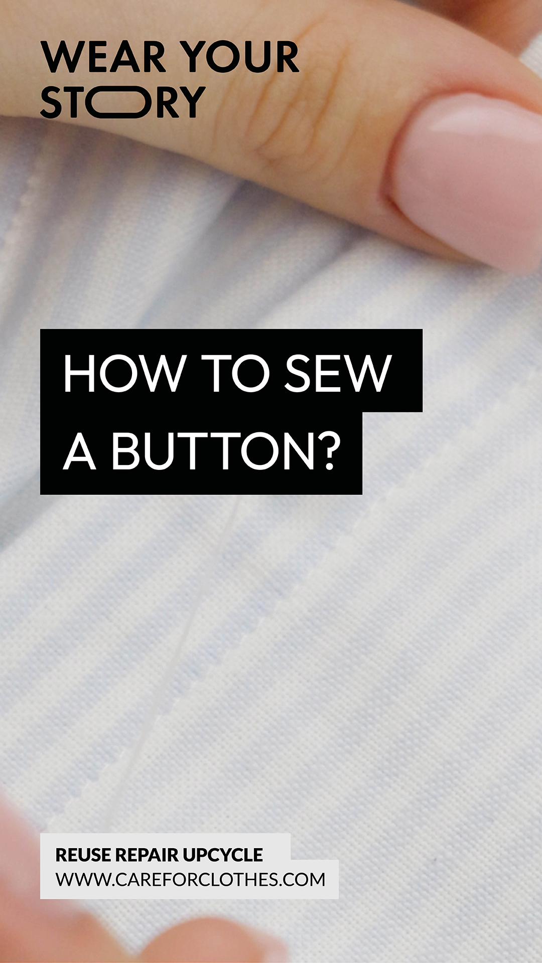 Vlog - How to sew a button?