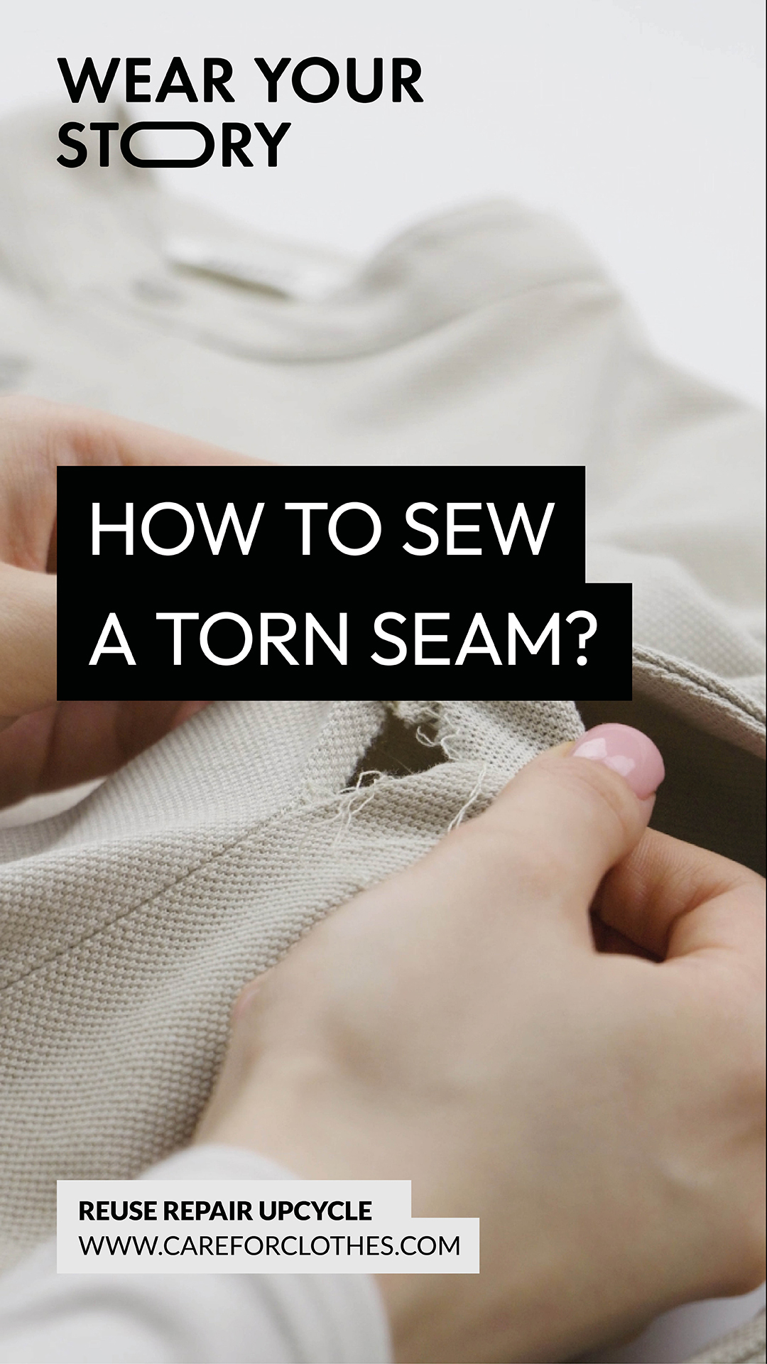 Vlog - How to sew a torn seam?