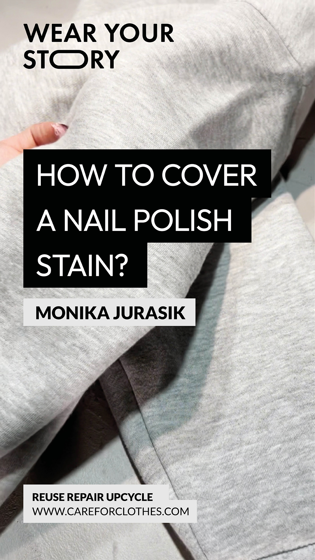 Vlog - How to cover a nail polish stain?