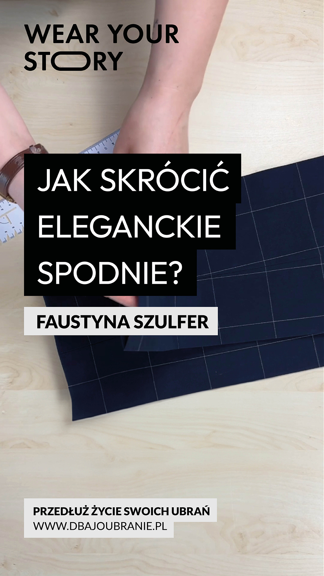 Vlog - Jak skrócić eleganckie spodnie?