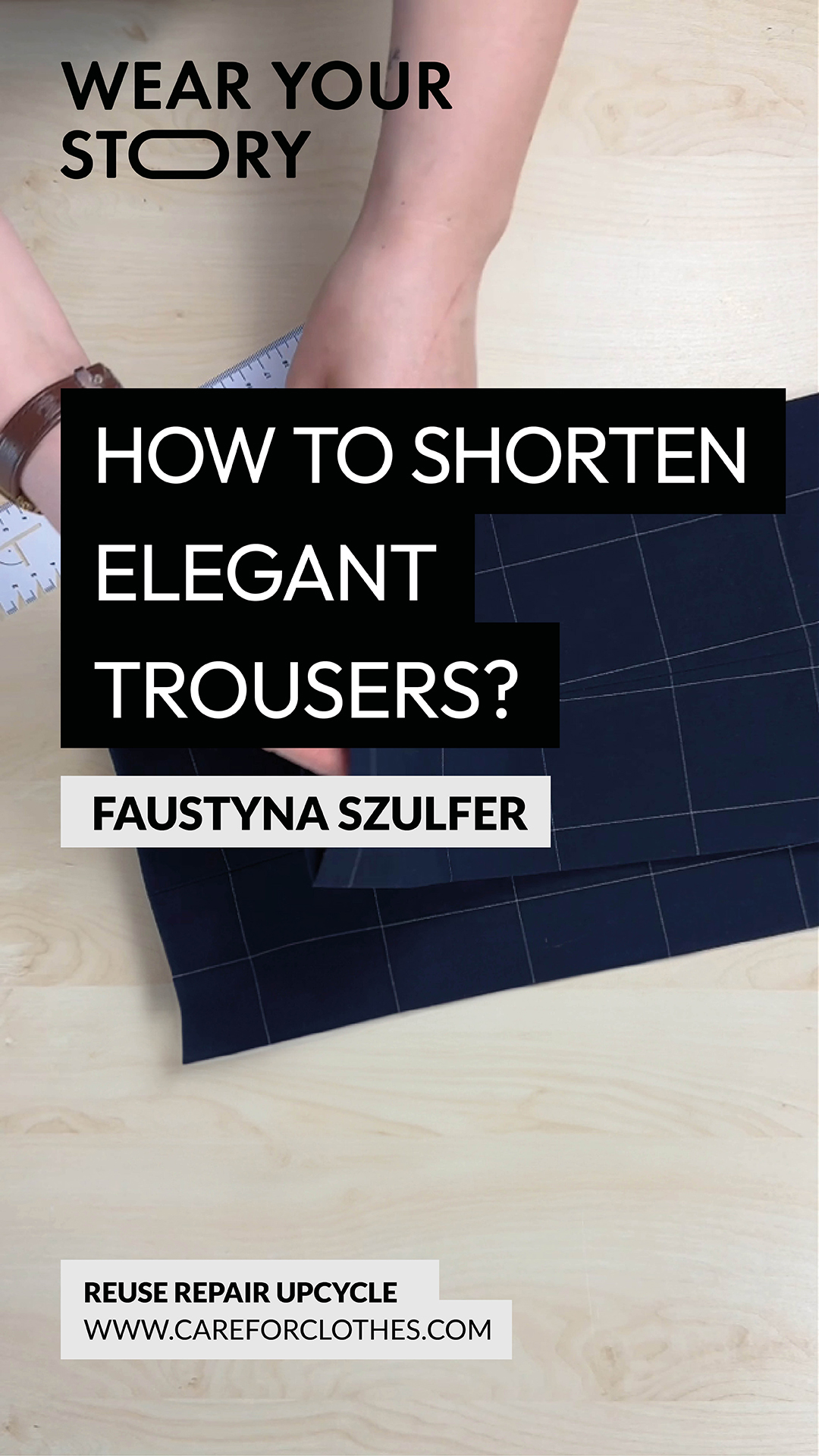 Vlog - How to shorten elegant trousers?