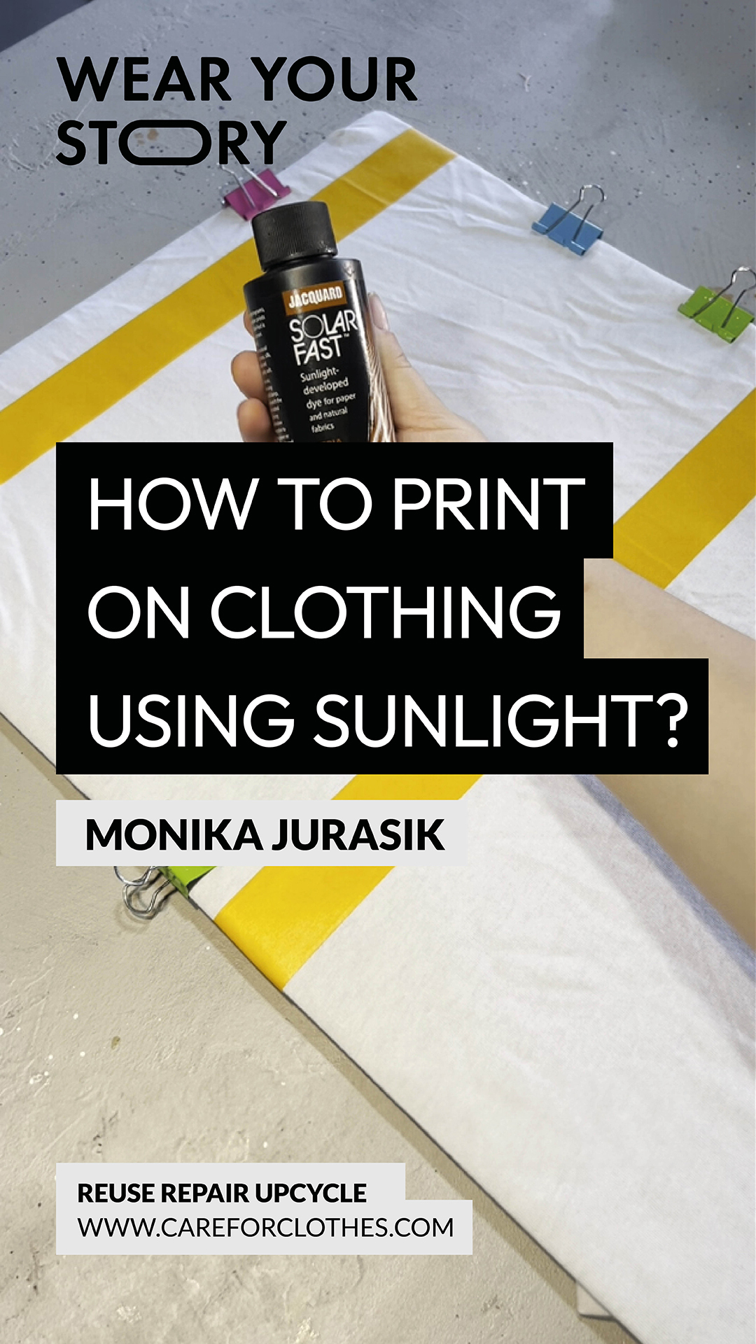 Vlog - How to print on clothing using sunlight?