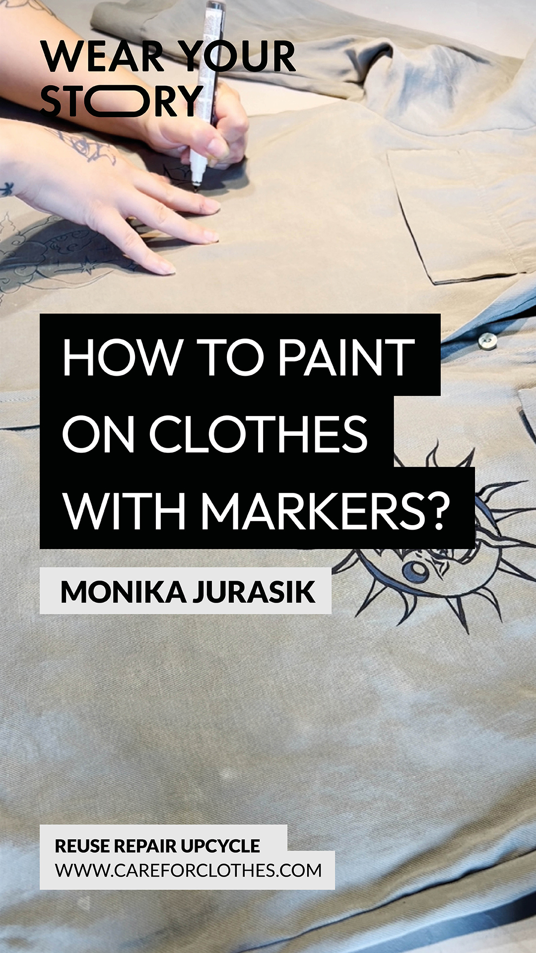 Vlog - How to paint on clothes with markers?