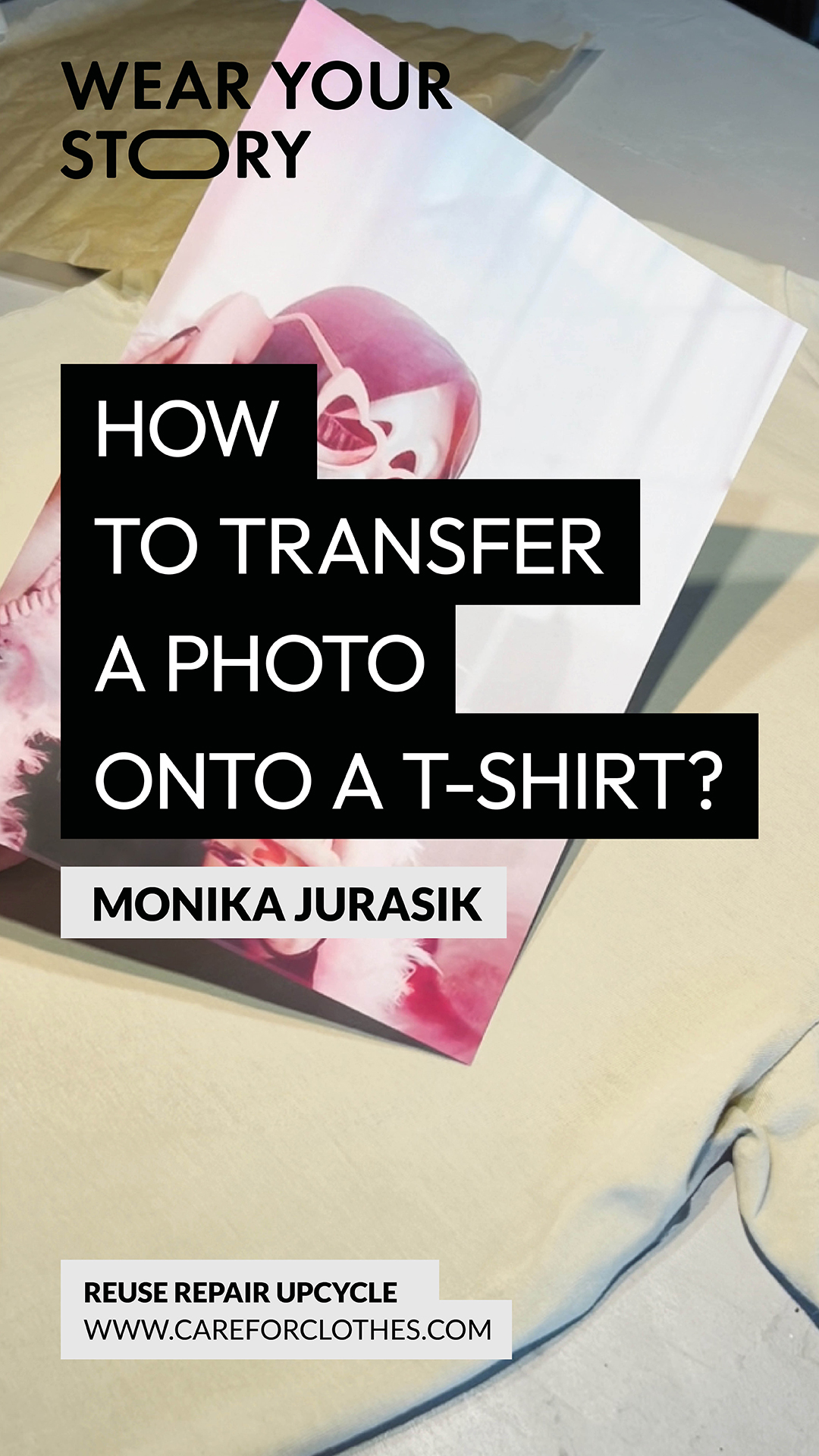 Vlog - How to transfer a photo onto a t-shirt?