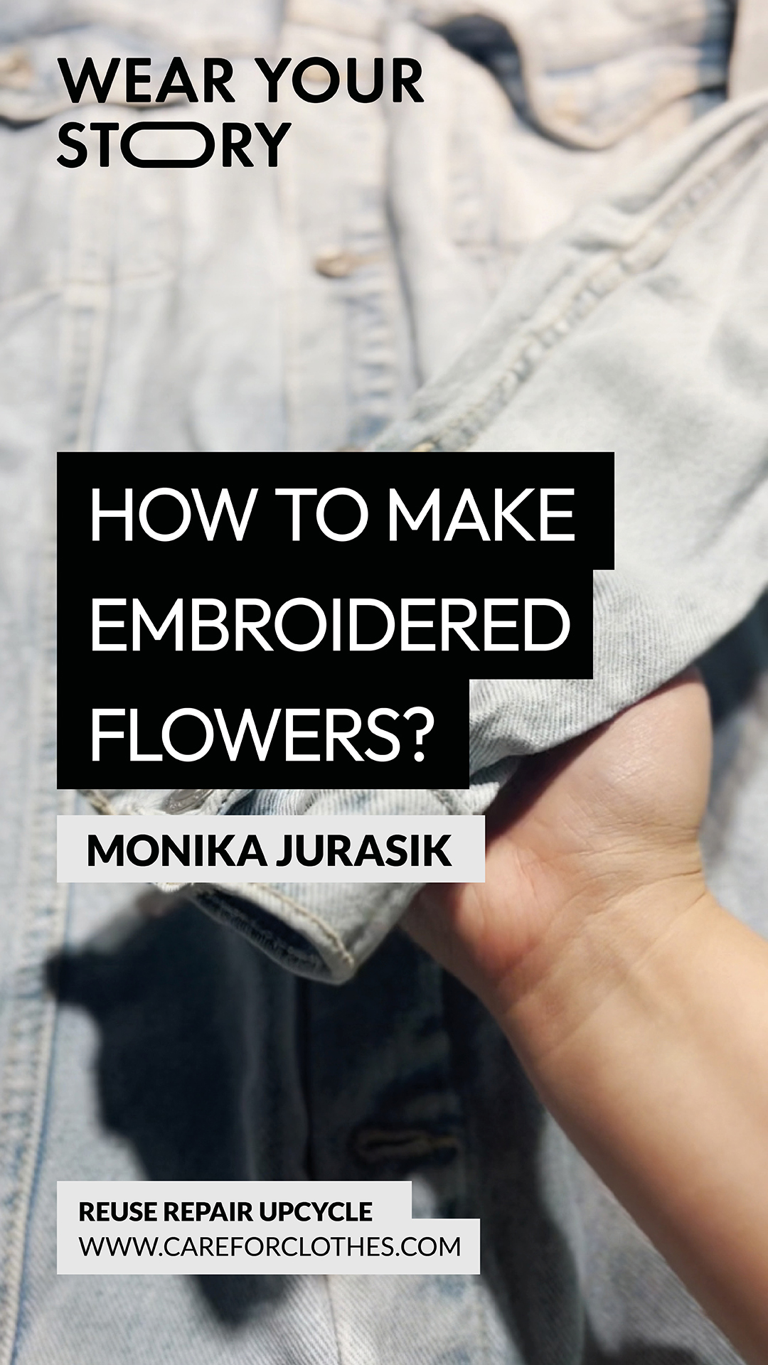 Vlog - How to make embroided flowers?