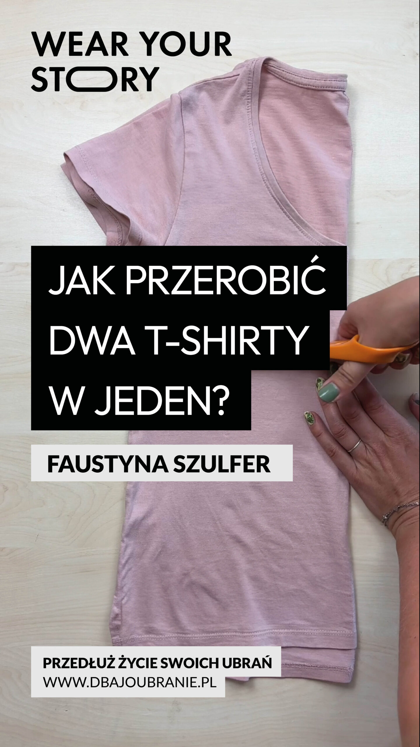 Vlog - Jak przerobić dwa t-shirty w jeden?